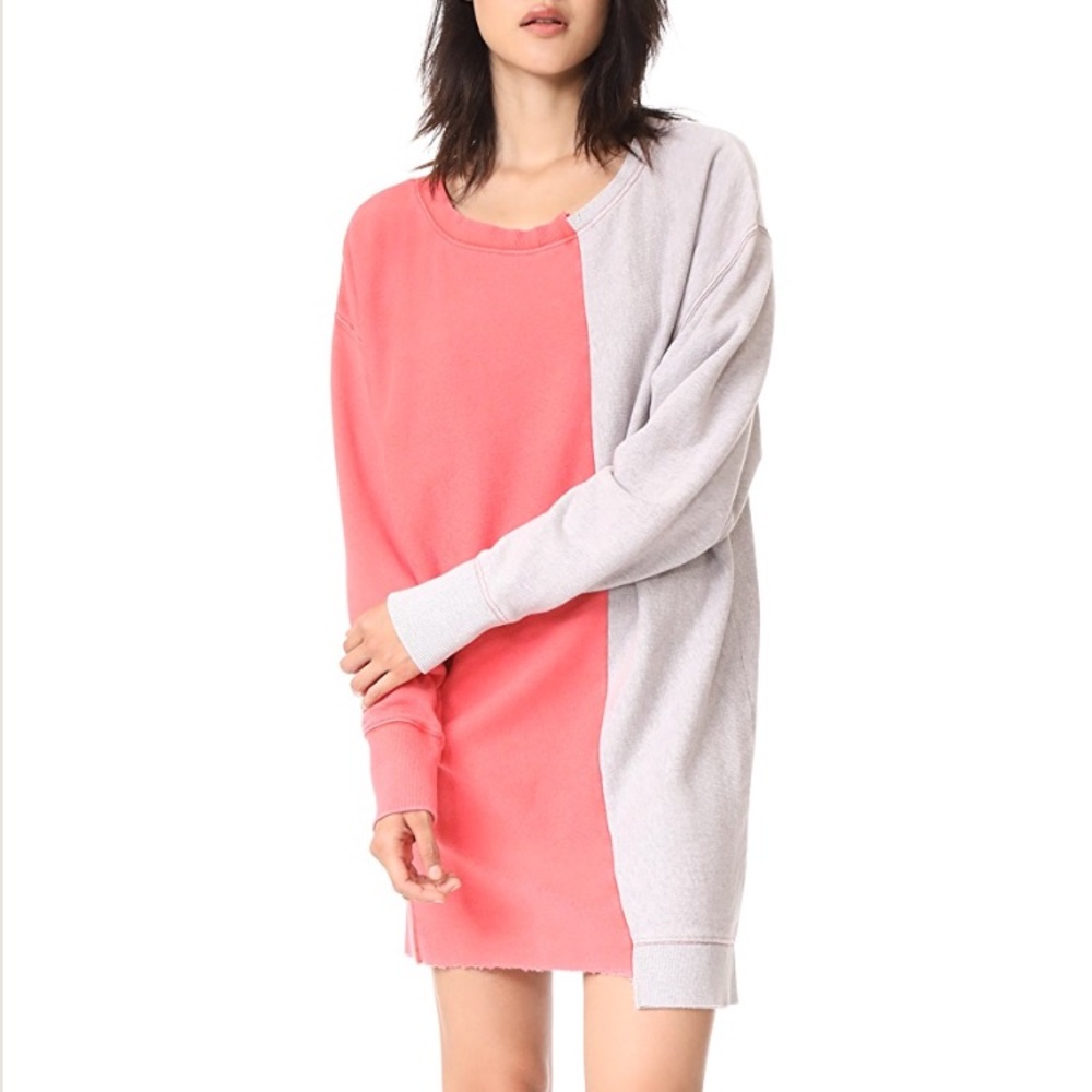 Free People Coloring In Pullover Sweatshirt Dress